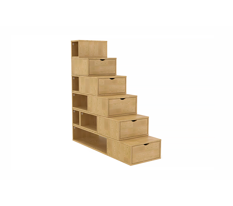 Escalier Cube De Rangement Hauteur 150cm, Miel