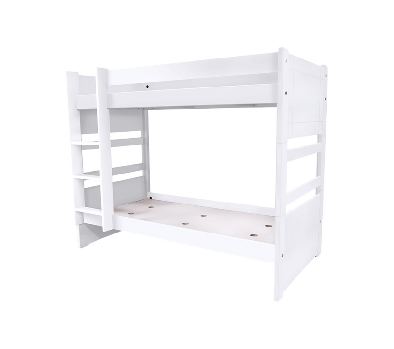 Lit Superposé 2 Places 90x190 Séparable Bois Duo, Blanc
