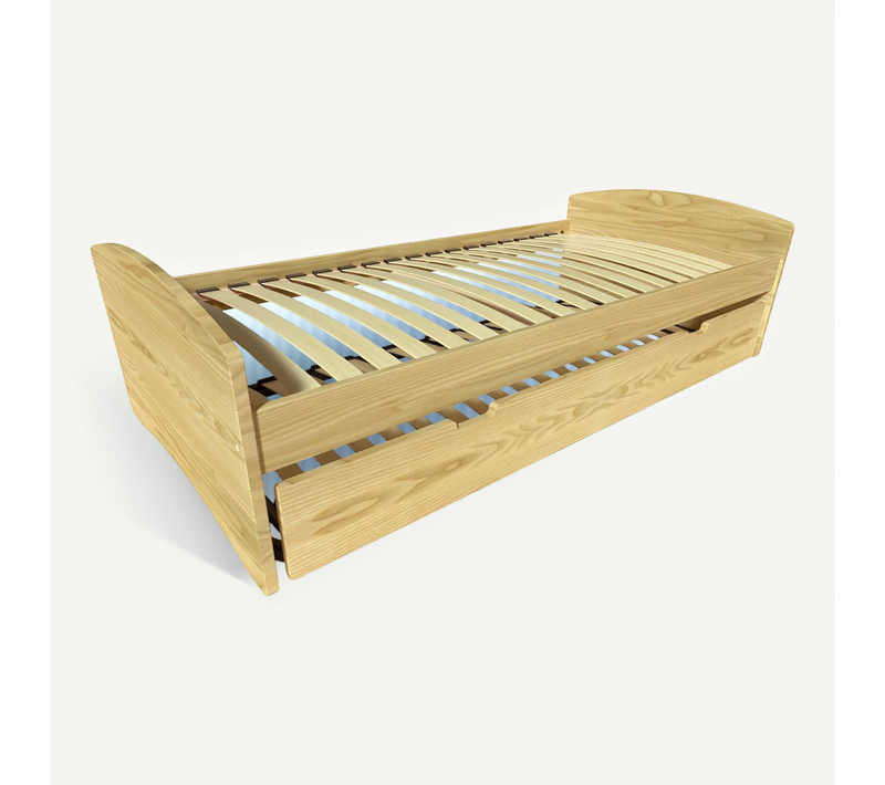 Lit Gigogne 90x200 Happy Pin Massif, Miel