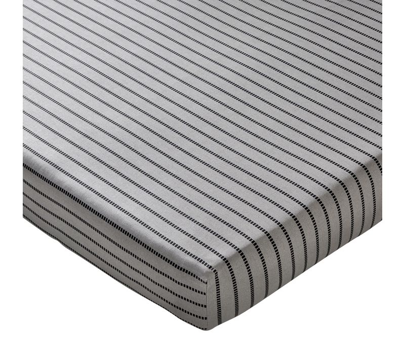 Drap-housse 160x200x28 Gris En Coton