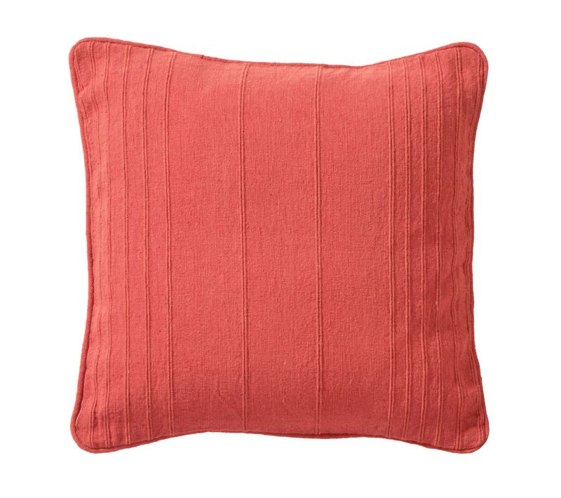 Housse De Coussin 40x40 Rouge Tomette En Coton