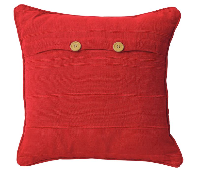 Housse De Coussin 40x40 Rouge En Coton