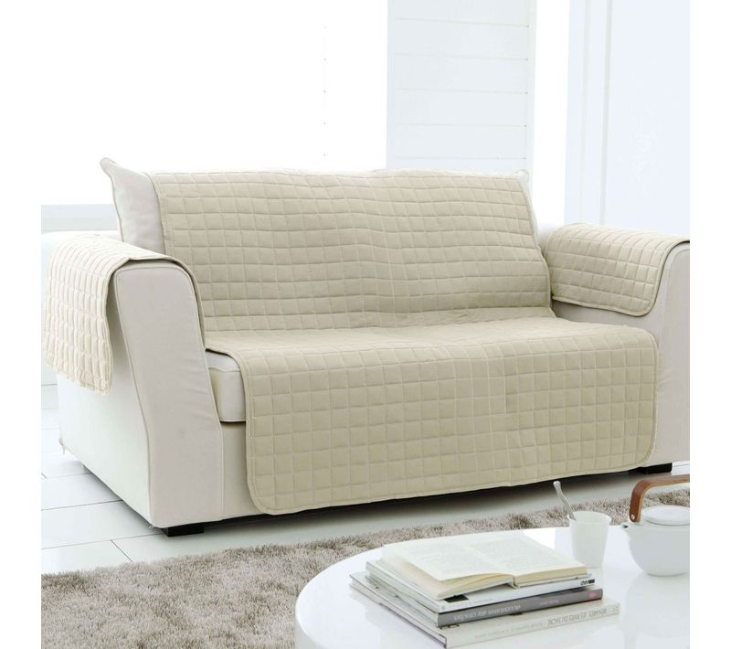 Protège Canapé 100x200 Beige En Polyester