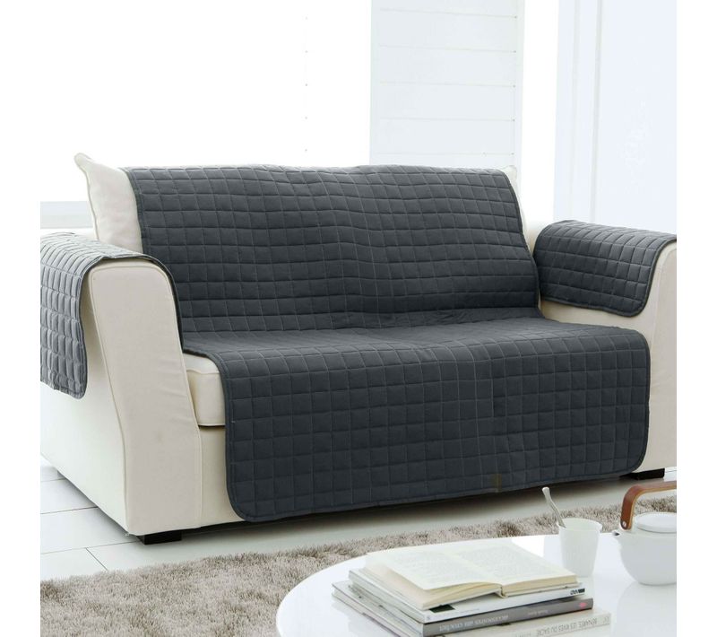 Protège Canapé 100x200 Gris En Polyester