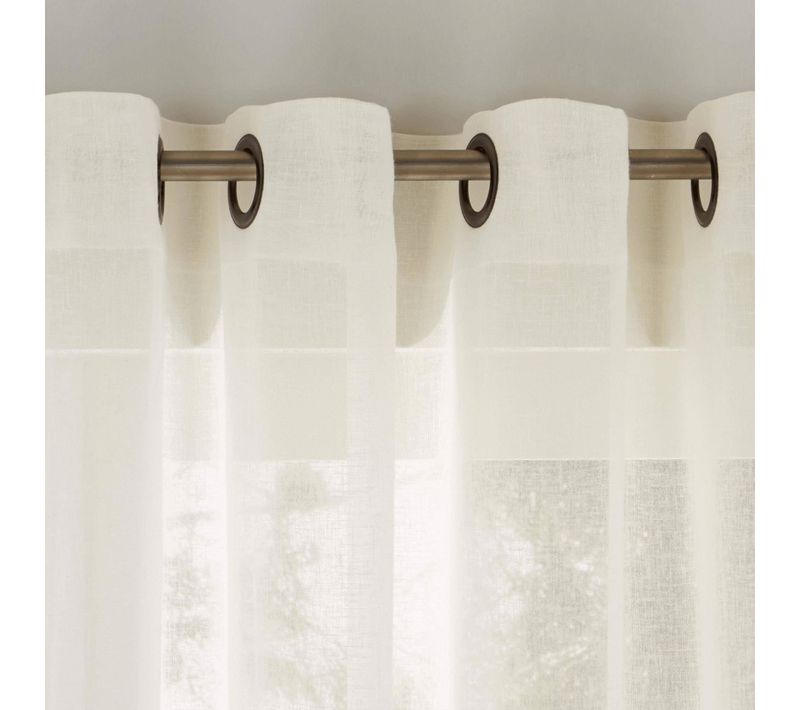 Voilage 150x240 Blanc Écru En Polyester