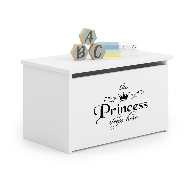 Coffre à Jouets Diane Écriture Princesse