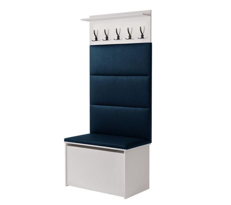 Porte-manteau Bleu Coffre Et Siège