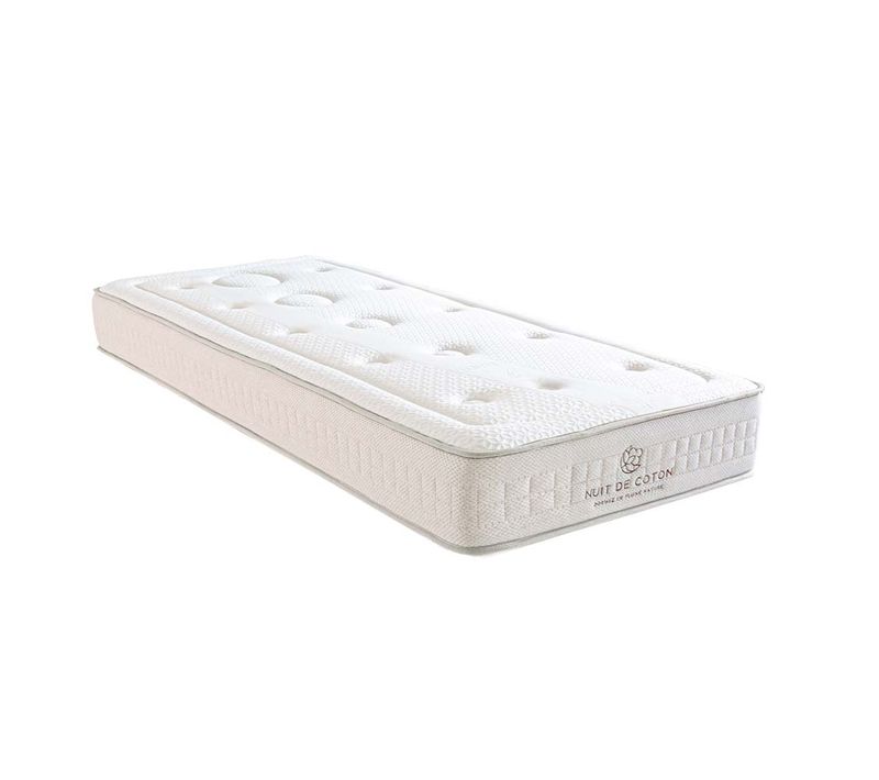 Matelas Latex 100% Naturel Prélude 2.0 Bio 90x190 Cm Soutien Ferme
