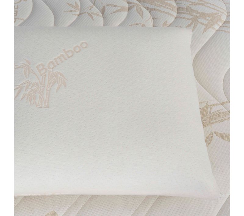 Oreiller 60x60 Cm Bio - Mousse À Mémoire De Forme - Moelleux