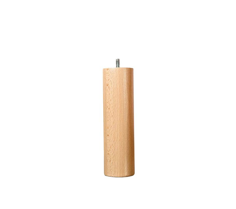 Pied De Lit Cylindrique En Bois Hauteur 15 Cm (vendu à L'unité)