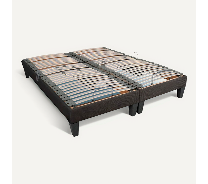 Jeu De 2 Sommiers électriques Amiral 2x90x200 Cm Lattes