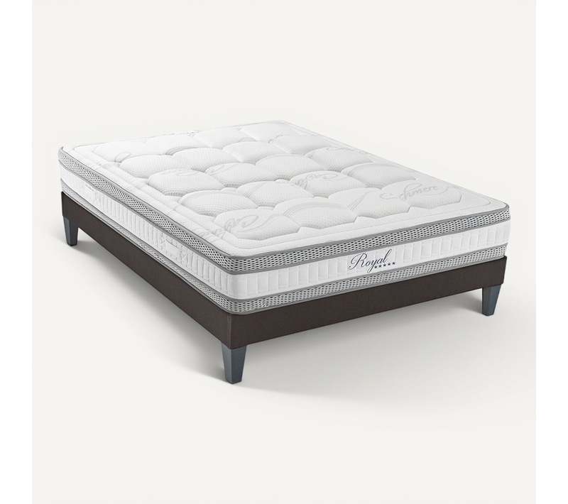 Ensemble Royal 5 Etoiles 180x200 Cm Matelas Mousse + Sommier Bois