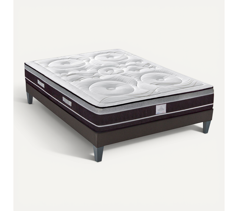Ensemble Divin 140x190 Cm Matelas Ressorts + Sommier Bois
