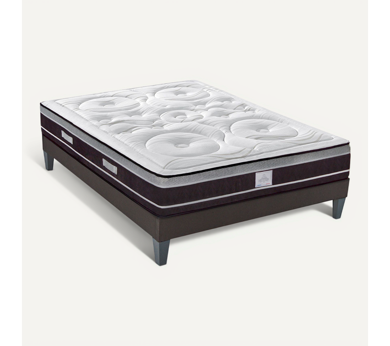 Ensemble Divin 140x200 Cm Matelas Ressorts + Sommier Bois