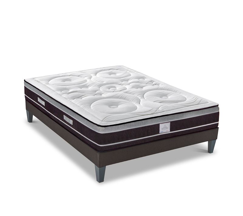 Ensemble Divin 160x200 Cm Matelas Ressorts  + Sommier Bois