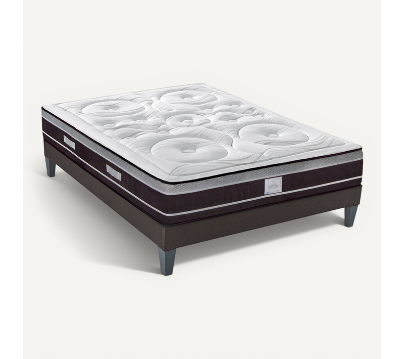 Ensemble Divin 180x200 Cm Matelas Ressorts + Sommier Bois
