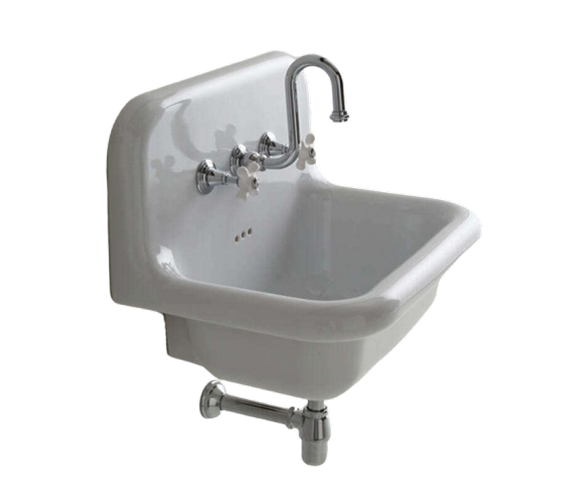 Vasque Rétro True Colors 60 Cm Blanche En Céramique