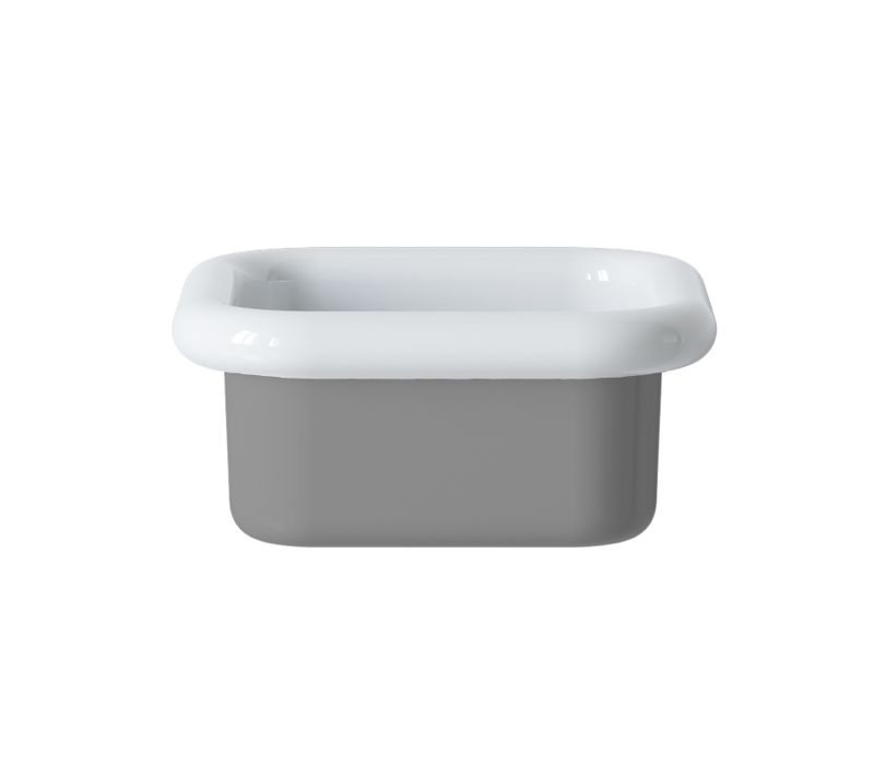 Lavabo Rétro à Poser En Céramique 40 Cm - True Colors Lite - Gris Clair