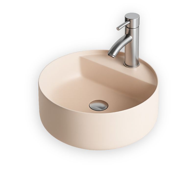 Vasque Semi-encastrée - Beige Rosé - Aurélie