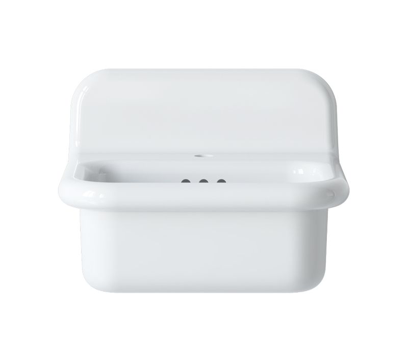 Lavabo Rétro En Céramique 50 Cm - True Colors Lite - Petit Format - Blanc Mat