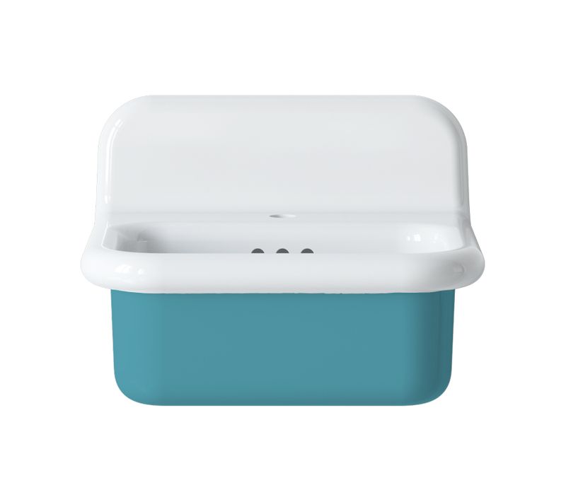 Lavabo Rétro En Céramique 50 Cm - True Colors Lite - Arrondi - Tiffany