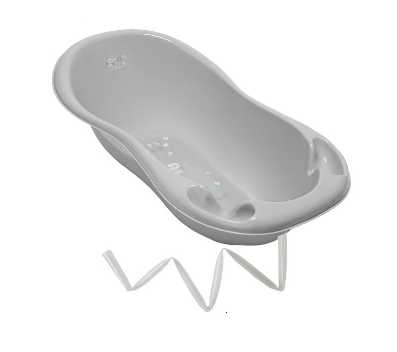 Baignoire Bébé Thermomètre Gris Owls 102 Cm + Tuyau