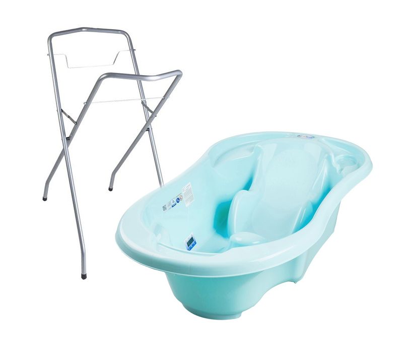 Baignoire Bébé Avec Réducteur Intégré    Bleu   + Pied