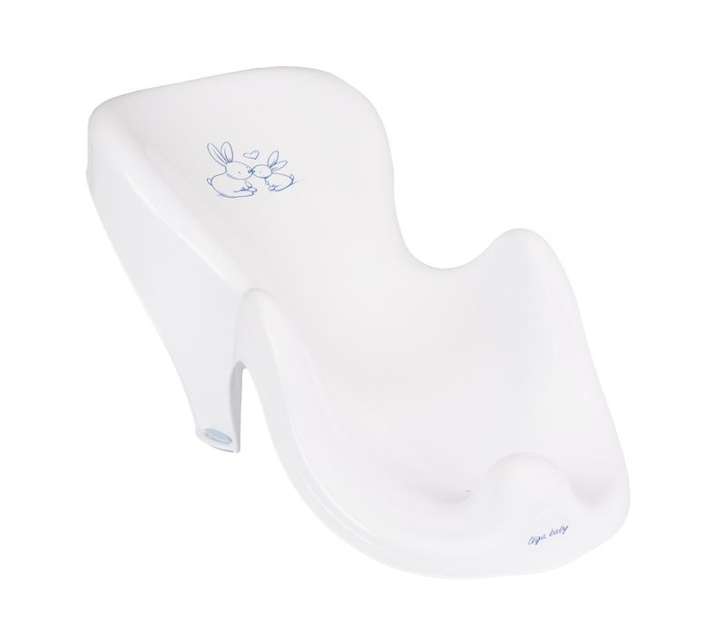 Fauteuil Transat De Bain Bébé Plastique Rigide Blanc Lapin