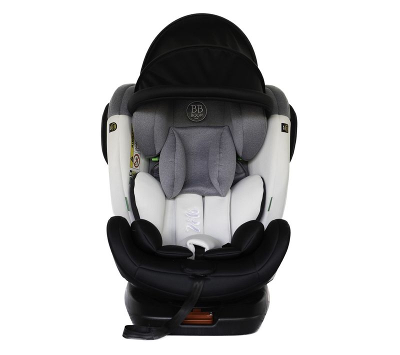 Zeli Siège-auto évolutif I-size 360° Enfants De 40 à 150 Cm 0-36 Kg Isofix Top Tether Gris