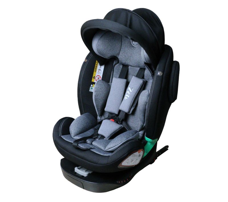 Zeli Siège-auto évolutif I-size 360° Enfants De 40 À 150 Cm 0-36 Kg Isofix Top Tether Noir