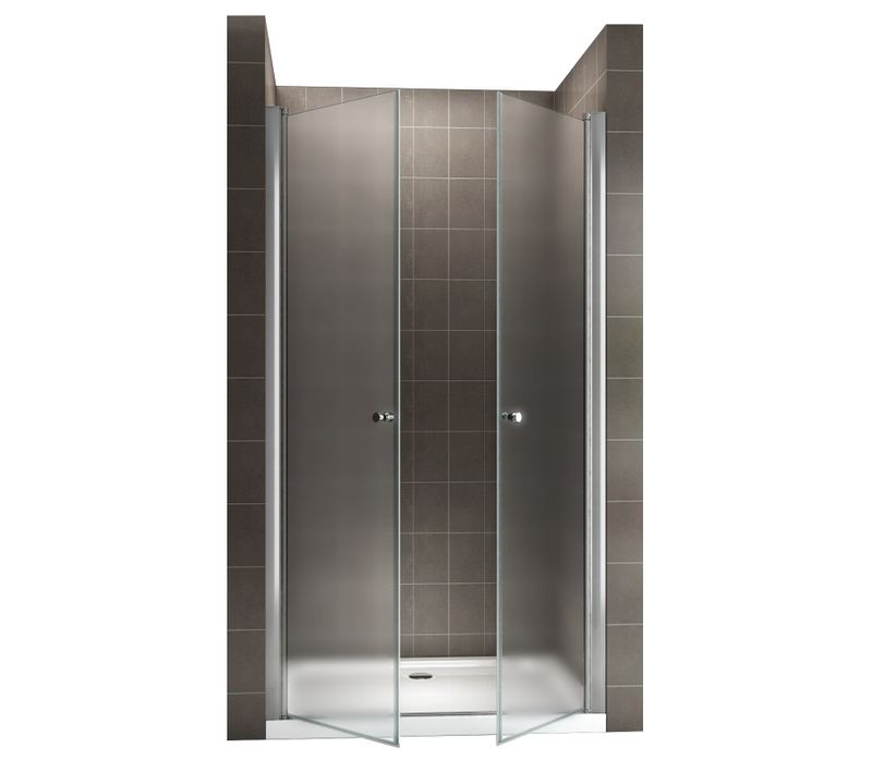 Porte De Douche H185 X L.88 à 92 Cm Verre Opaque - Gina