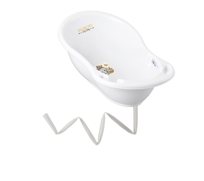 Baignoire Bébé Thermomètre Blanc Elephant 86 Cm + Tuyau