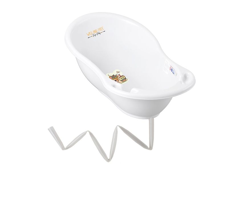 Baignoire Bébé Thermomètre Intégré Blanc Biche 86 Cm + Tuyau