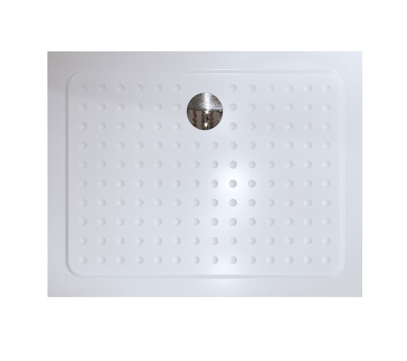 Receveur De Douche Sana 90x120 Cm Blanc + Bonde Et Siphon Inclus