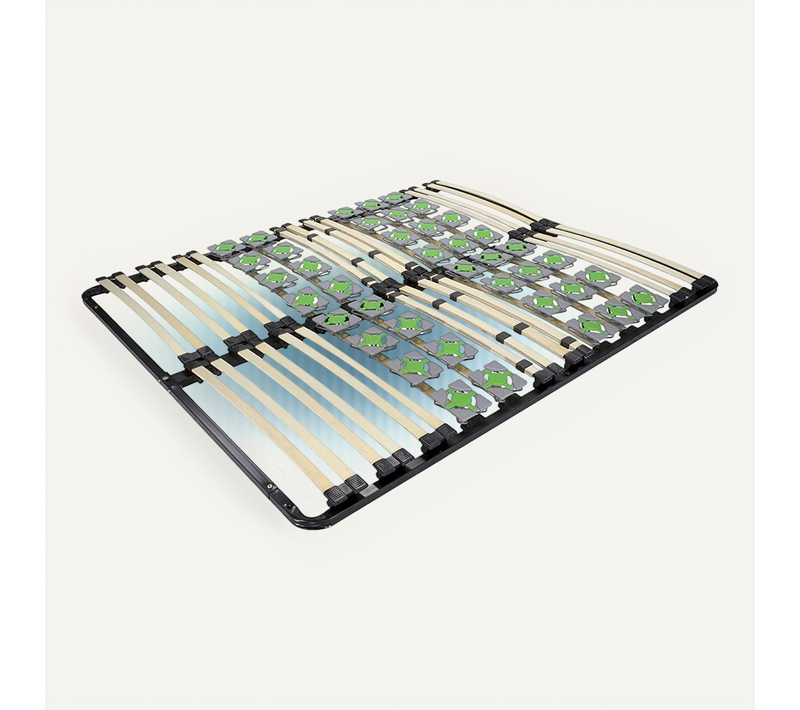 Ergo Sommier À Lattes Ergonomique Avec Plots Supports Articulés 200x200 Cm