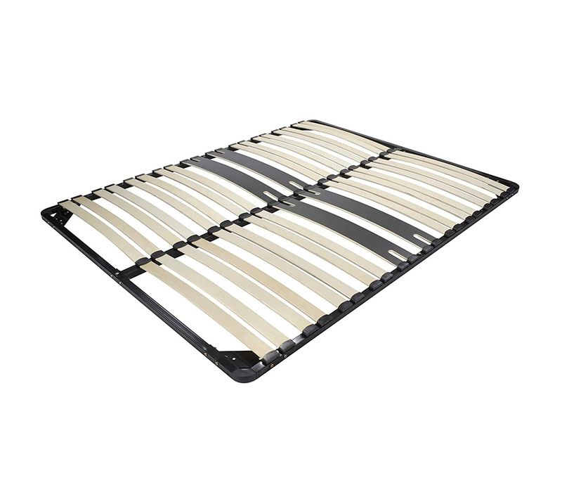 Cama Sommier Ergonomique à Lattes Avec Zone Lombaire Renforcée 200x200 Cm