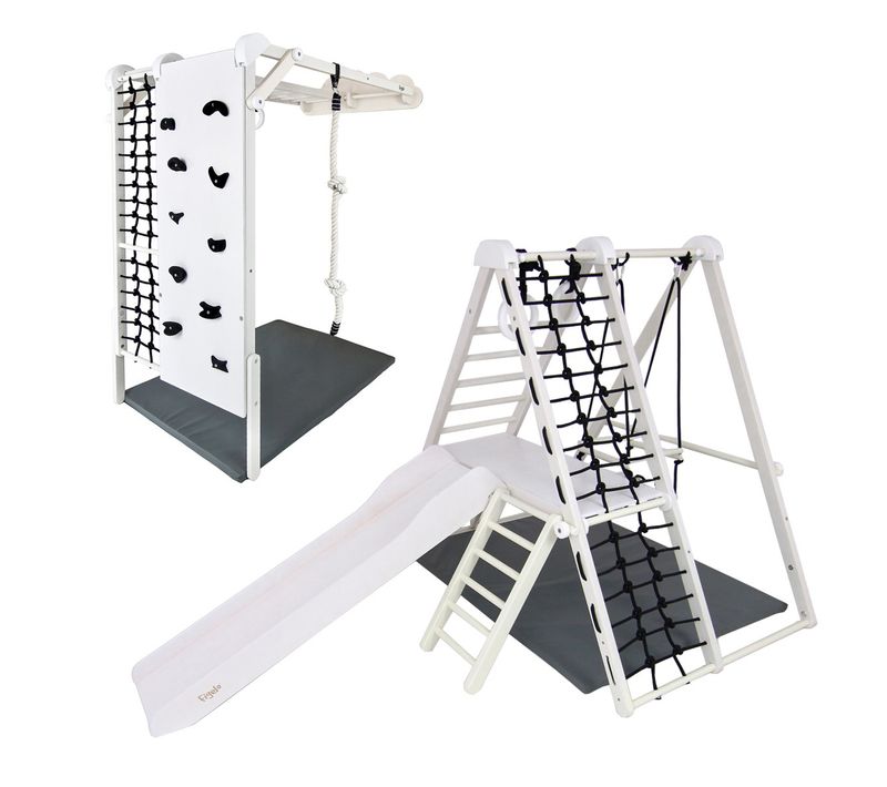 Boulder Aire De Jeux D'intérieur Modulable En Bois Pour Enfants Dès 6 Mois    Blanc