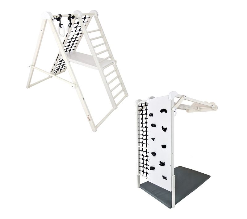 Junior Plus Aire De Jeux D'intérieur Modulable En Bois Pour Enfants Dès 7 Ans    Blanc