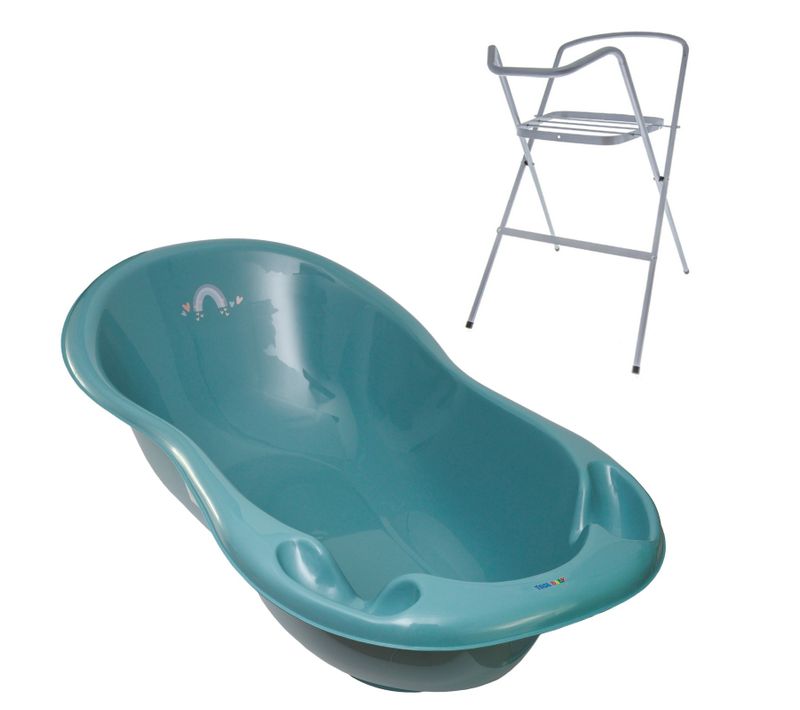 Baignoire Bébé Thermomètre    Vert Viride   Météo 102 Cm + Pied