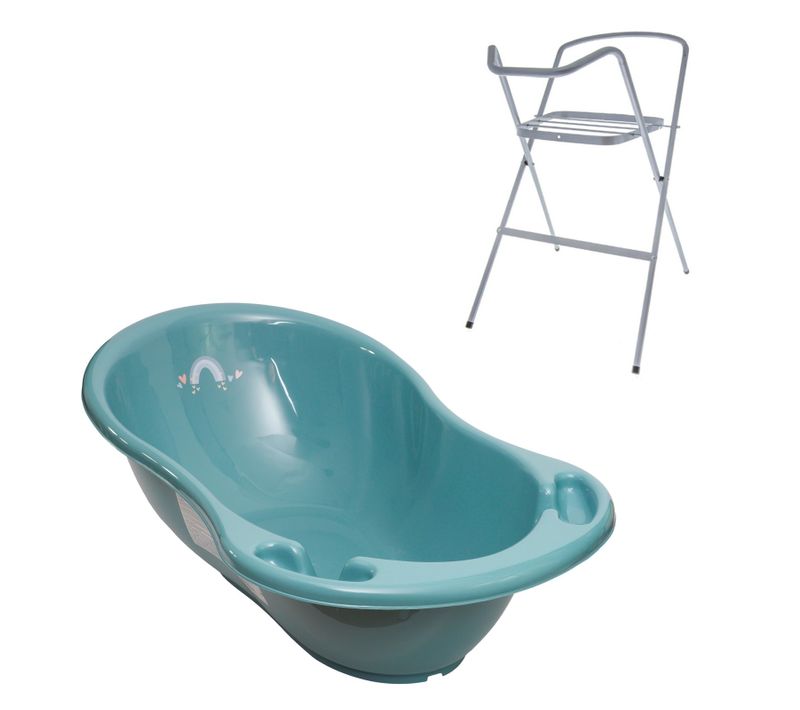 Baignoire Bébé Thermomètre    Vert Viride   Météo 86 Cm + Pied