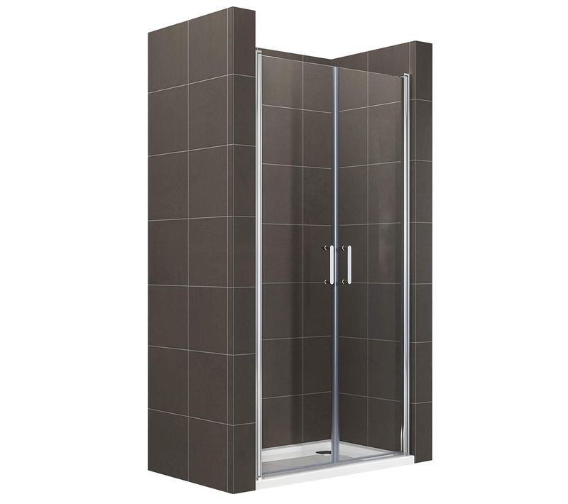 Porte De Doucheh180 Largeur 79-82 Cm Verre Transparent 6 Mm, Portes Battantes Kimi