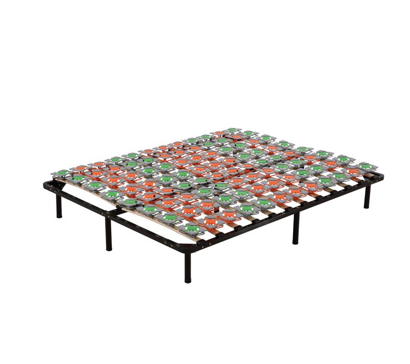 Kept Sommier à Lattes Ergonomique Avec Plots De Soutien 160x200 Cm Avec Pieds