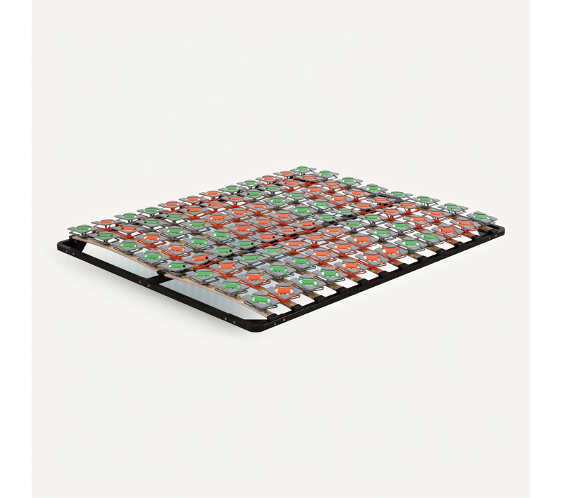 Kept Sommier Ergonomique À Lattes Et Plots De Soutien 140x200 Cm Sans Pieds