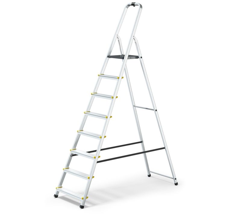 Mowa Escabeau Professionnel En Aluminium 8 Marches