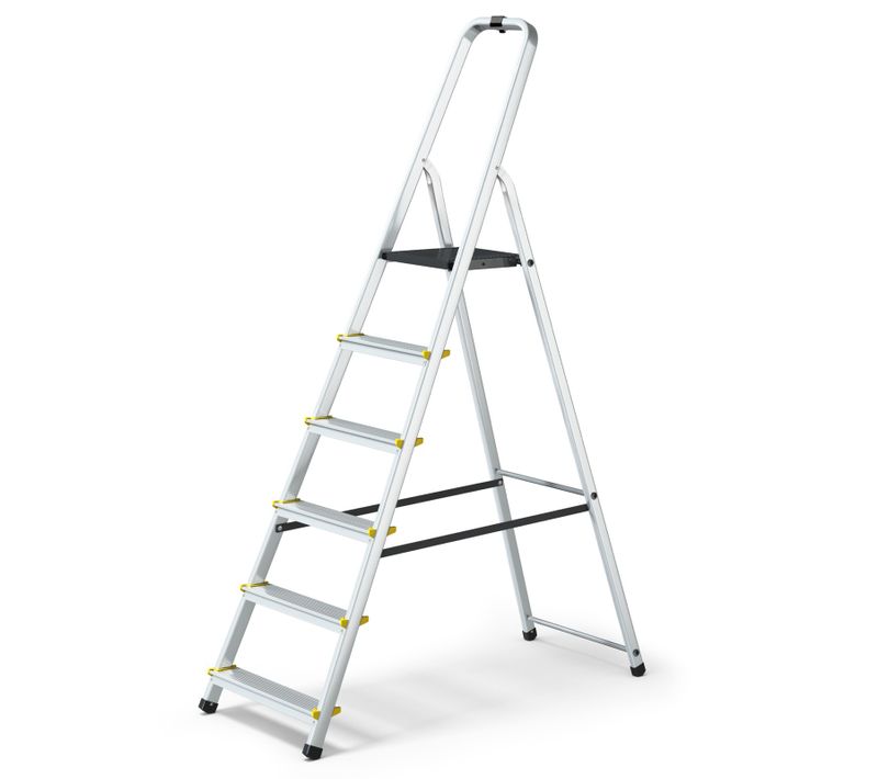 Mowa Escabeau Professionnel En Aluminium 6 Marches