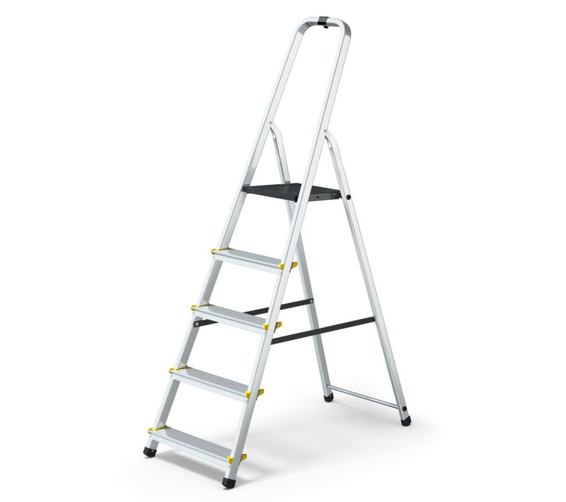 Mowa Escabeau Professionnel En Aluminium 5 Marches