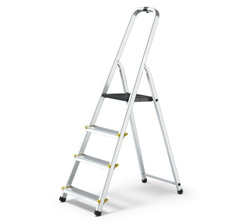 Mowa Escabeau Professionnel En Aluminium 4 Marches