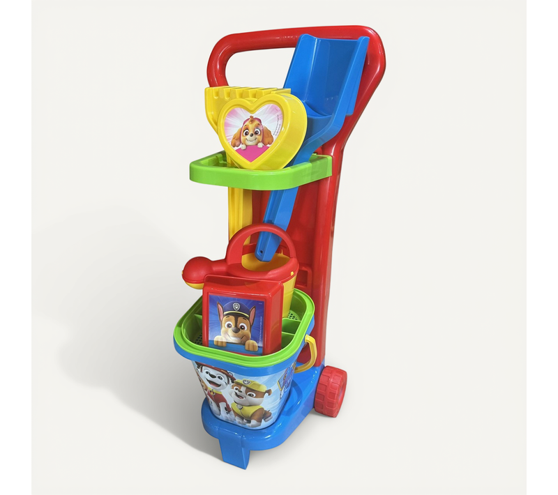 Plaja Set De Plage 8 éléments Et Chariot Paw Patrol La Pat'patrouille