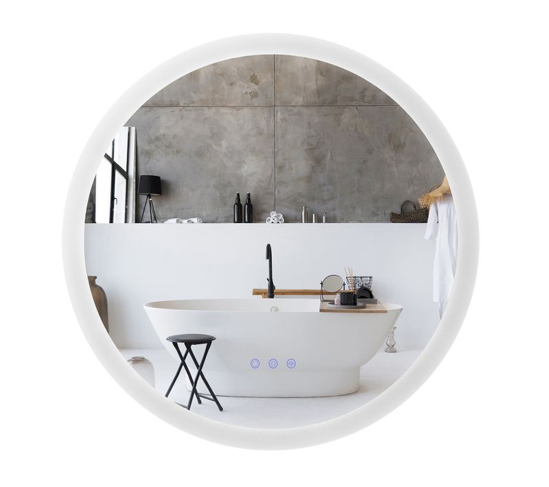 Miroir Rond Radius Ø 60 Cm - LED Réglables, Antibuée, Ip44