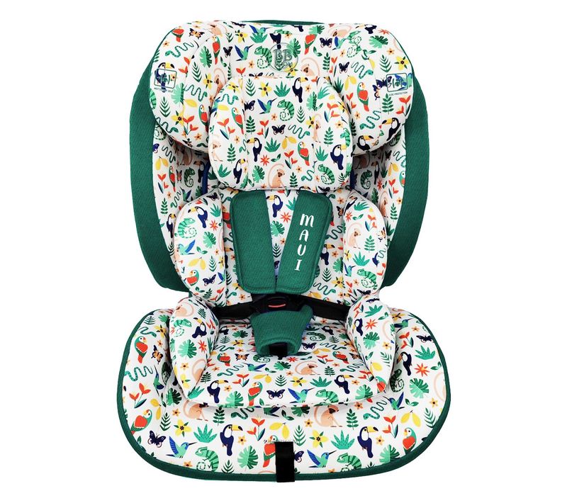 Maui Siège-auto Ceinturé évolutif R129 76-150 Cm Pour Enfant Jungle